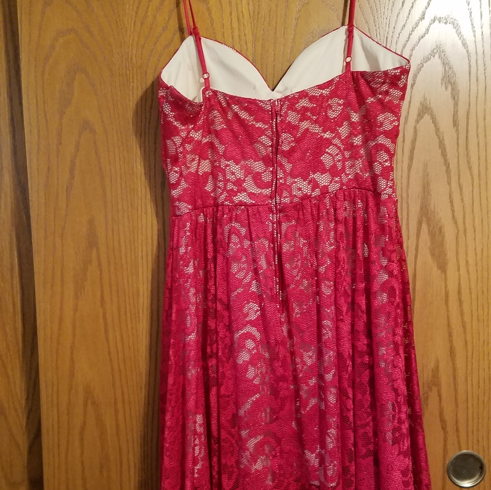 Sexy Red Lace Dress - Picture 2 of 4